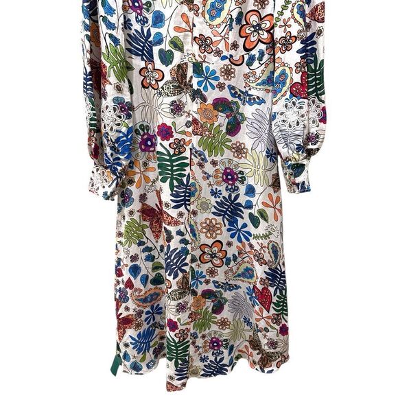 Rixo Dada Dress Woodstock Cream Multi - Picture 12 of 16